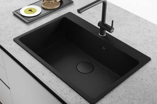Zlewozmywak Franke MRG 610-73 Onyx + czarny zestaw odpływowy 114.0740.844